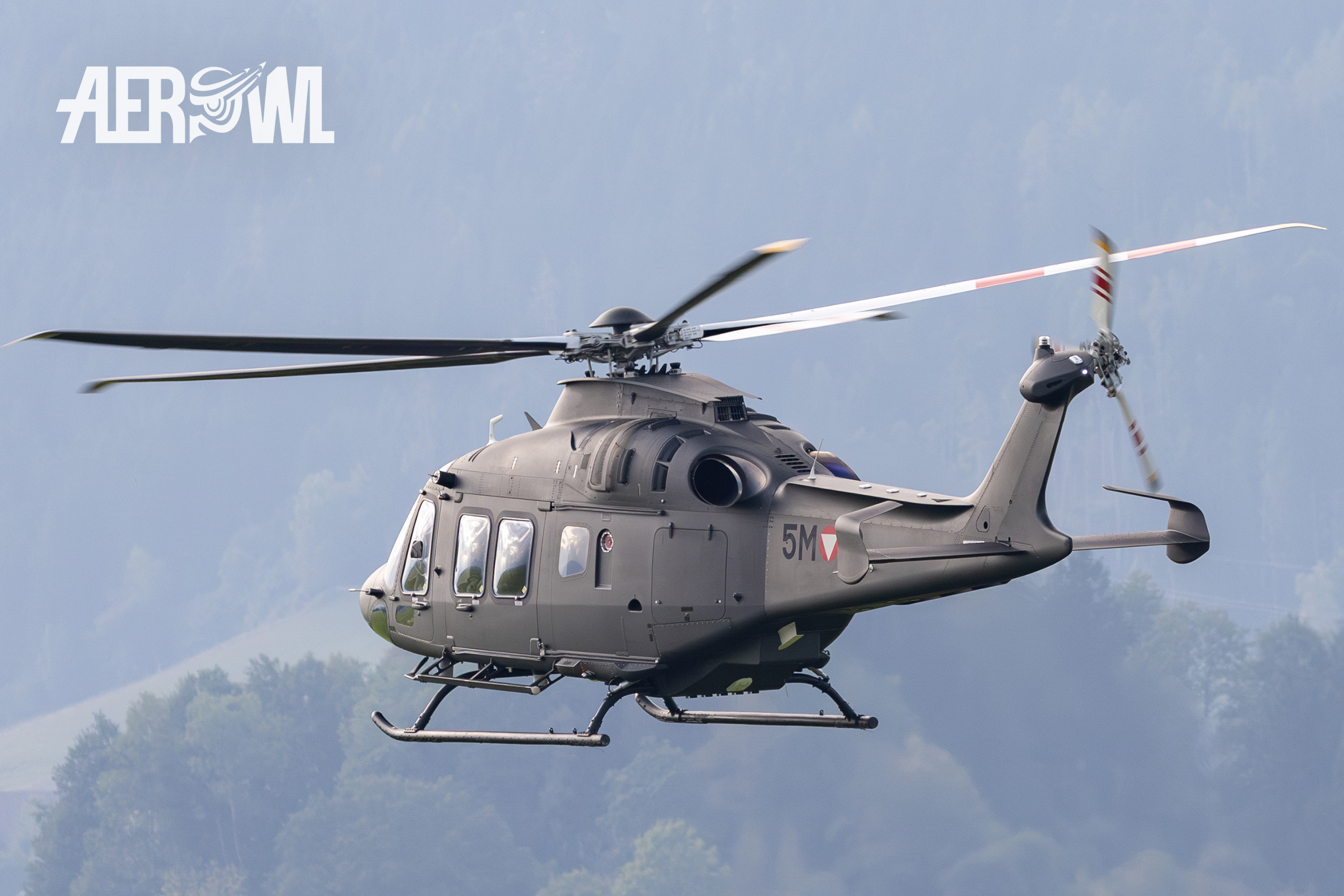 A brand new AgustaWestland AW169 "Lion" of the Bundesheer at the AirPower2024 at the Hinterstoisser air base in Zeltweg, Austria.