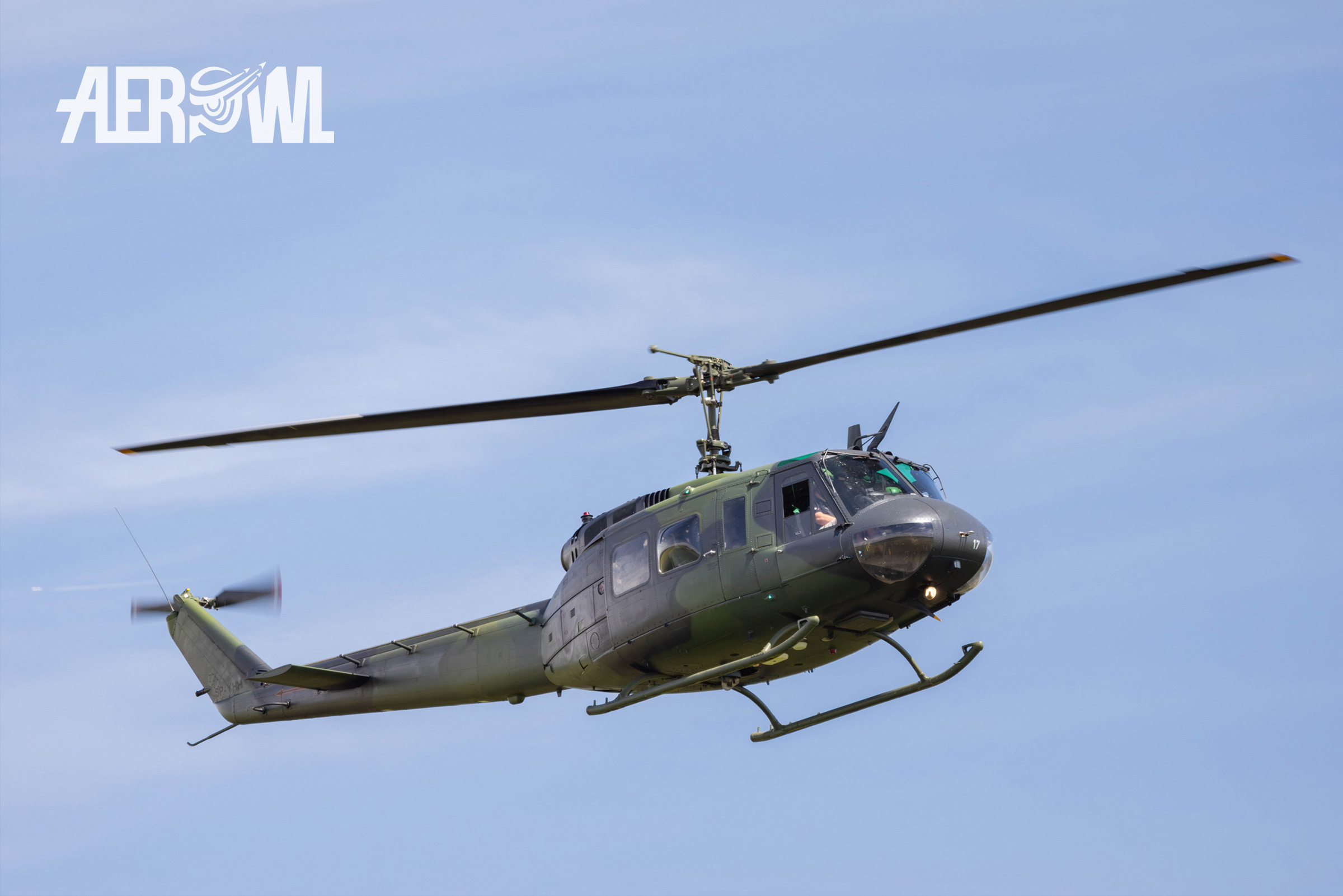 A Bell UH-1D "Huey" from 1969 during the Stearman&Friends2024 at the Bienenfarm near to Berlin.