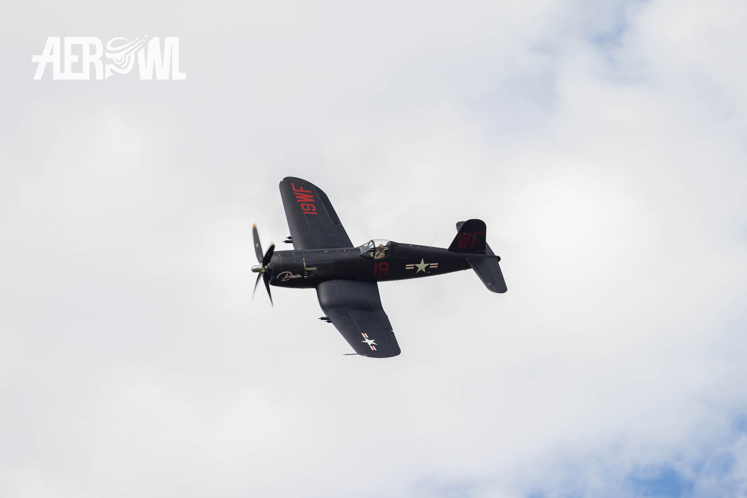 The legendary Chance-Vought F4U-5NL Corsair “Devotion” from 1950 air display during the Stearman&Friends2024 over the Bienenfarm near Berlin, Germany.