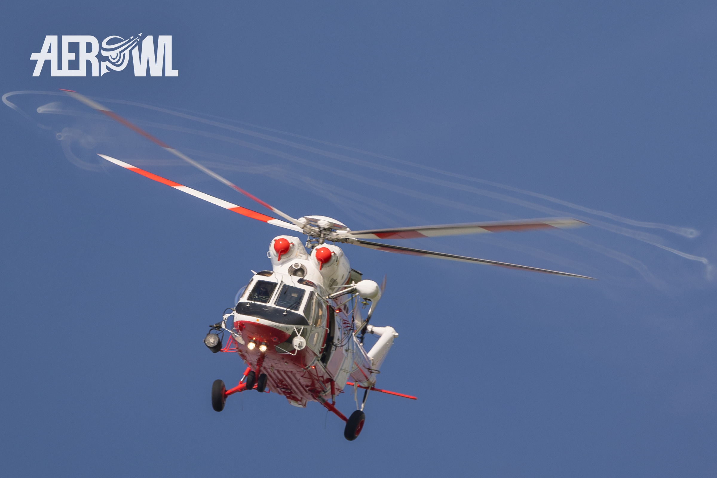 A Polish Air Force W-3A SAR Sokół spectacular rescue demo air display at the AirPower24 in Zeltweg, Austria.