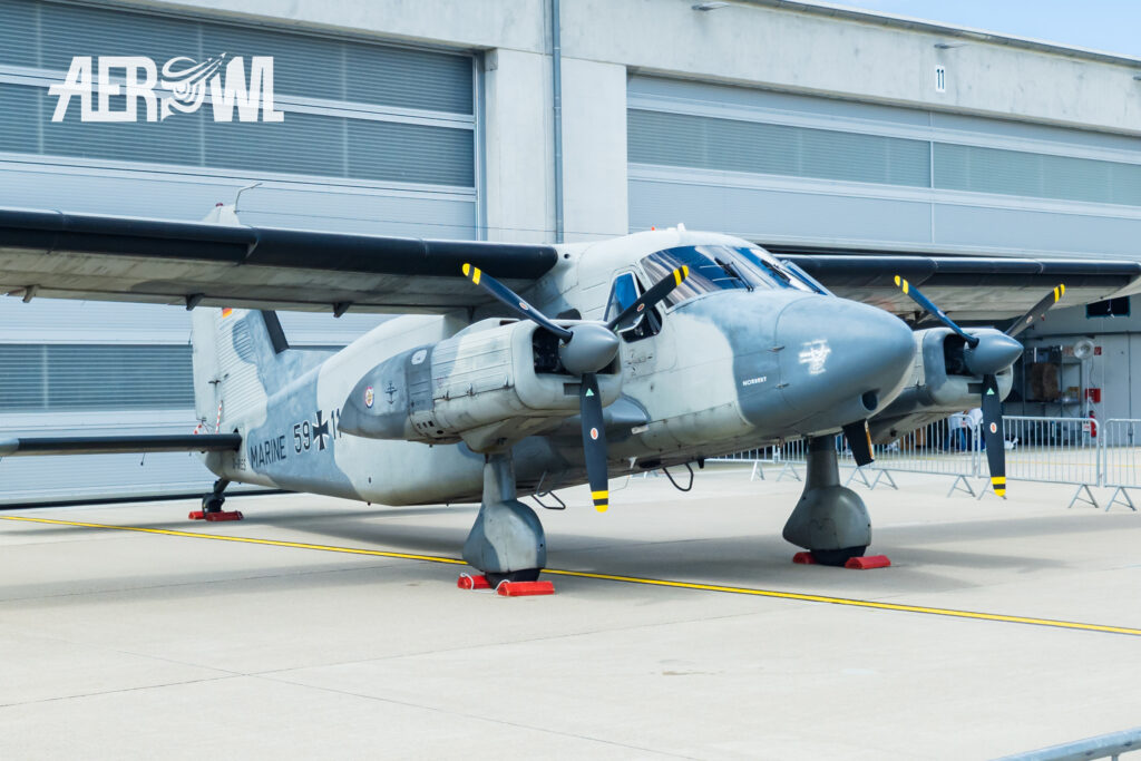 A Bundeswehr Dornier Do 28 Skyservant on the ground. A great classic at the Tag der Bundeswehr 2026 at the Fliegerhorst Laage in Germany.