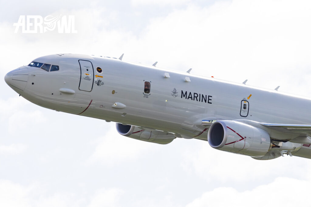 Boeing P-8A Poseidon 63+02 during its air show over Fliegerhorst Laage at the Tag der Bundeswehr 2026.